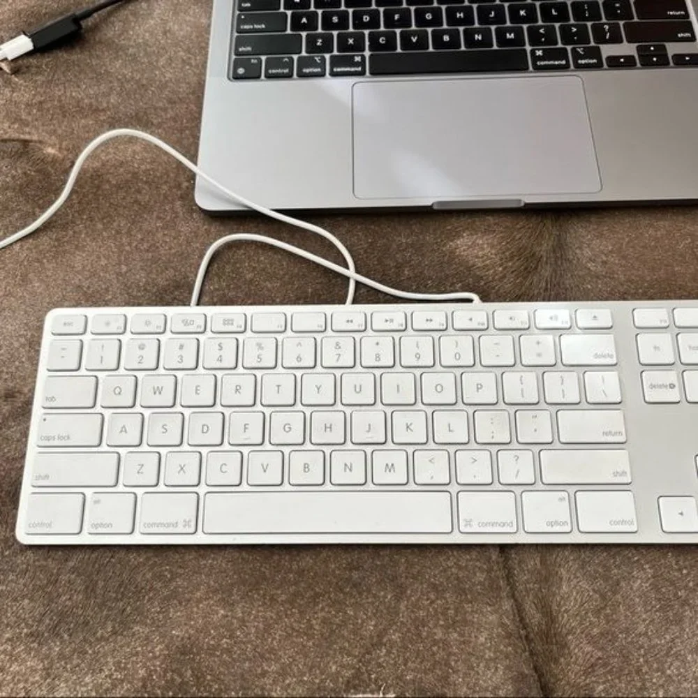 Apple A1243 Magic Wired Aluminum Number Pad Keyboard w/ USB Port MB110LL…